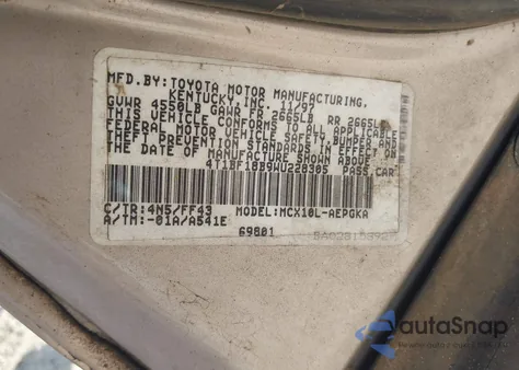 1998 Toyota Avalon Xls из США, поврежденный, VIN 4T1BF18B9WU228305